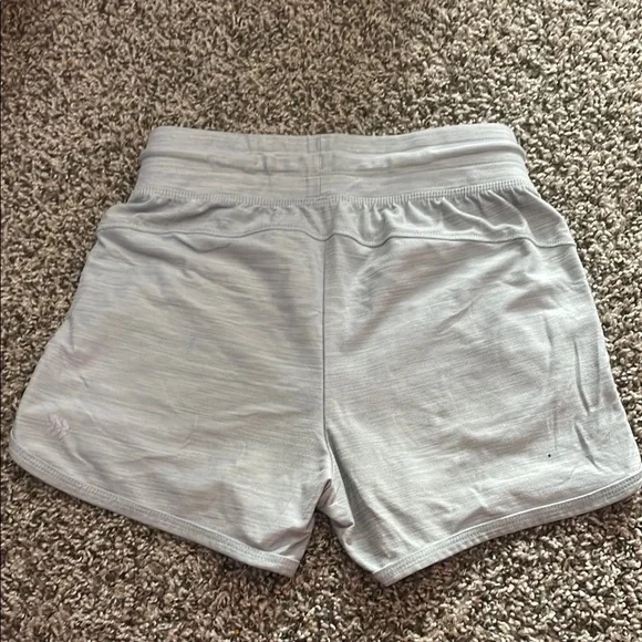 All in Motion Kids Light Gray Stretchy Drawstring Shorts - Picture 7 of 11